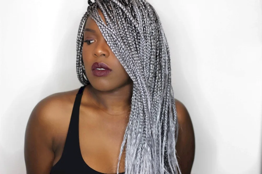 2 Afro braids