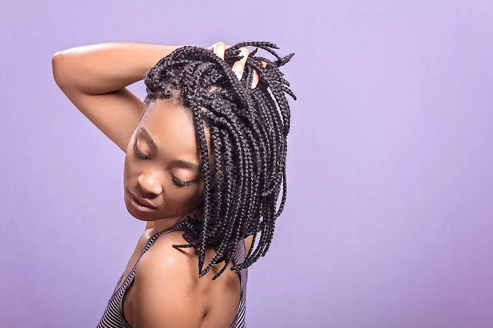 2 Afro braids