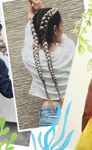2 Boxer braids with kanekalon