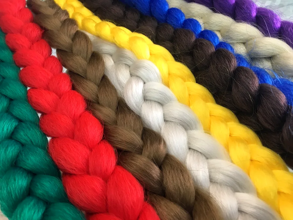 2 Braids kanekalon palette