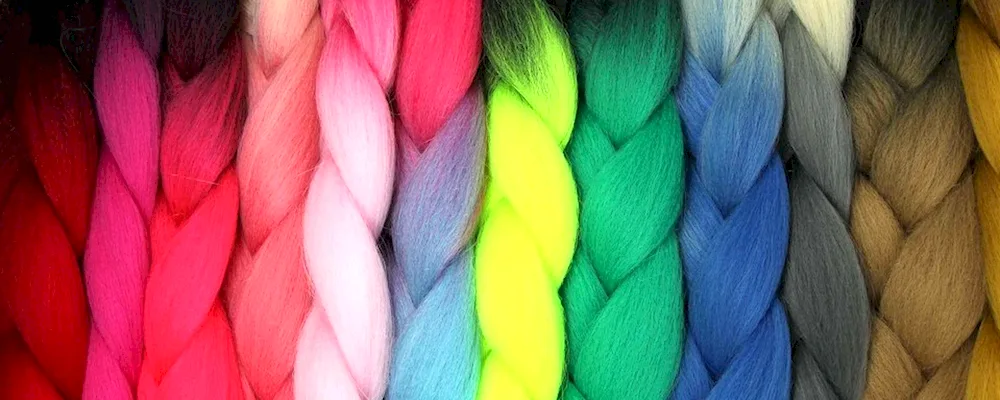 2 Braids kanekalon palette