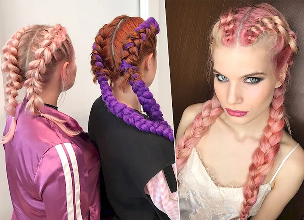 2d braids with kanekalon