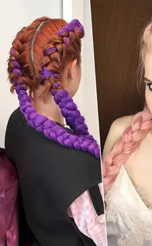 2d braids with kanekalon