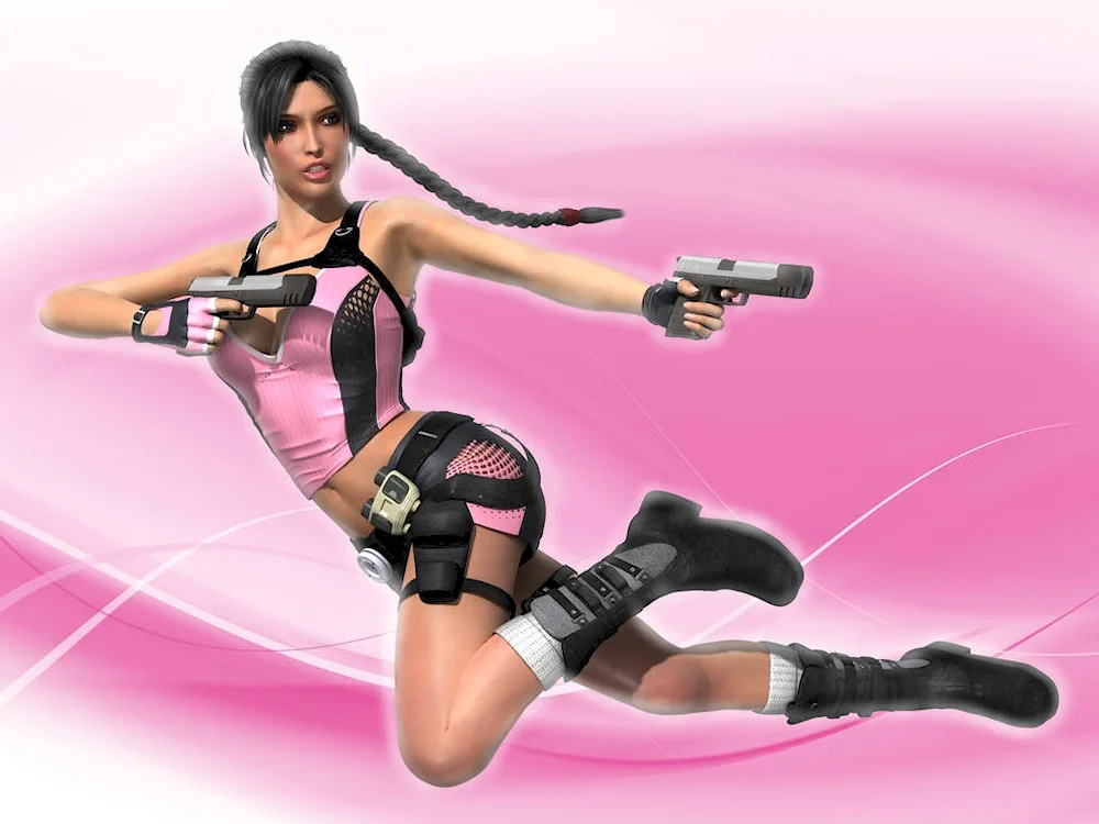 3d girls with guns