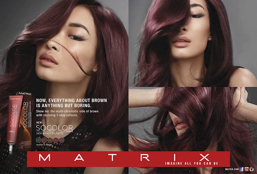 Wine hair colour