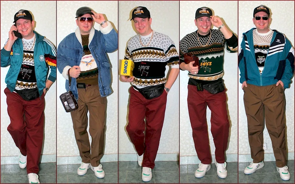 90s style men in Russia