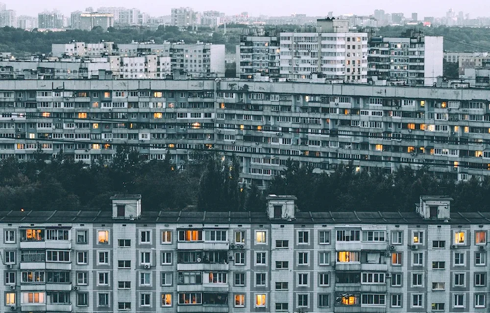 80's Russia Aesthetics multi-storeys
