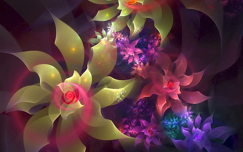 Abstract flowers