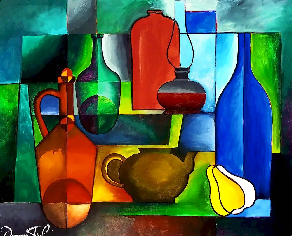 Abstract still life Cubism Picasso