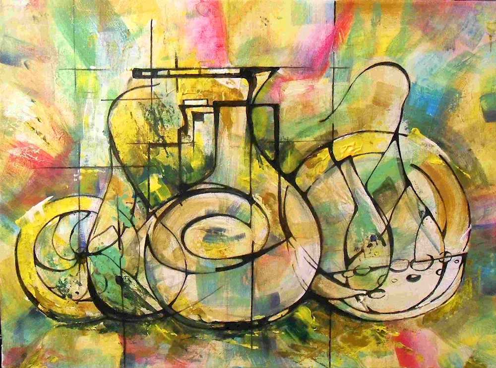 Nature painting abstraction