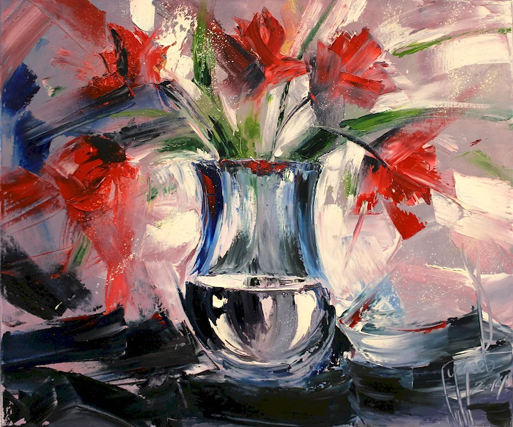 Abstract still life painting