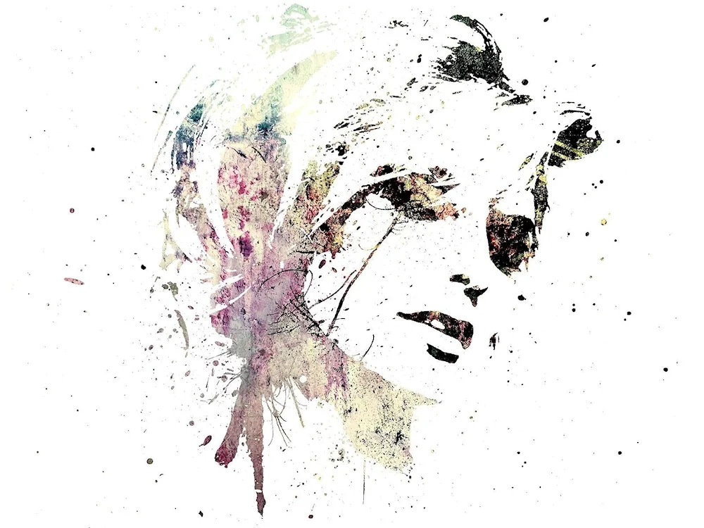 Abstract portrait of a girl