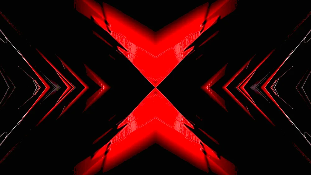 Abstraction black red