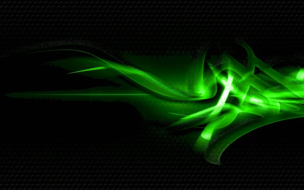 Abstract black green