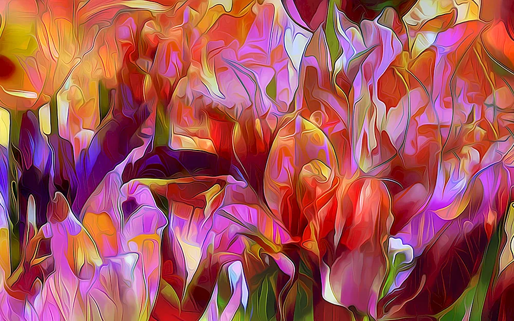 Abstraction flowers