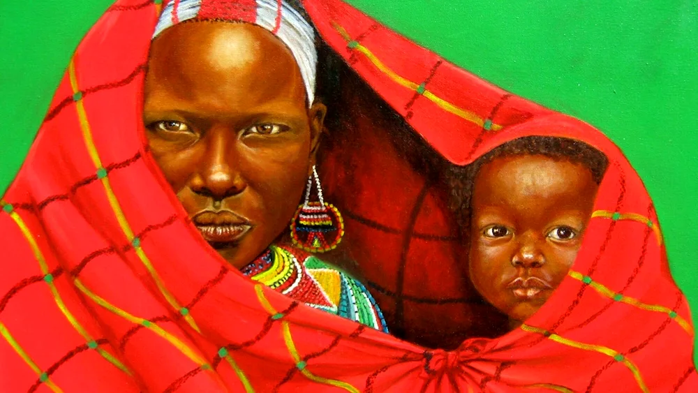 African landscapes of savannah Africa