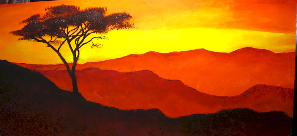 African landscapes in painting