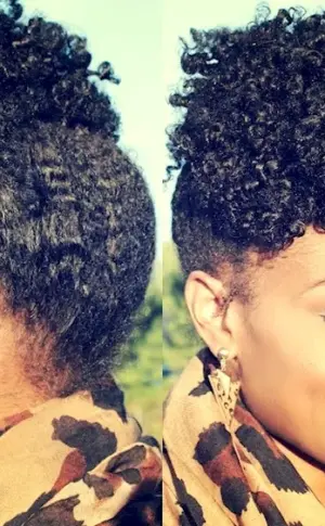 Afro ponytail