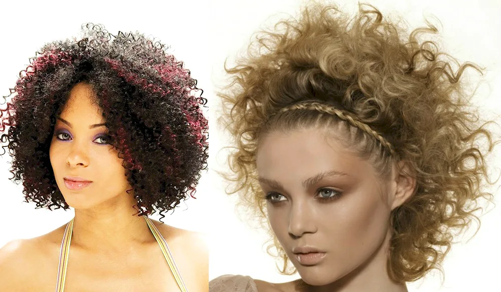 Afro curl Afrostyle
