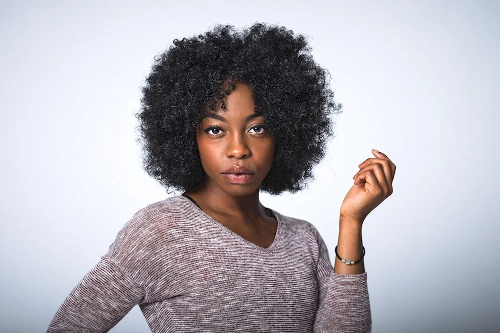Afro hairstyle