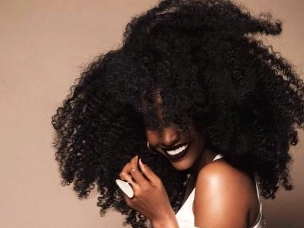 Afro hairstyle for women