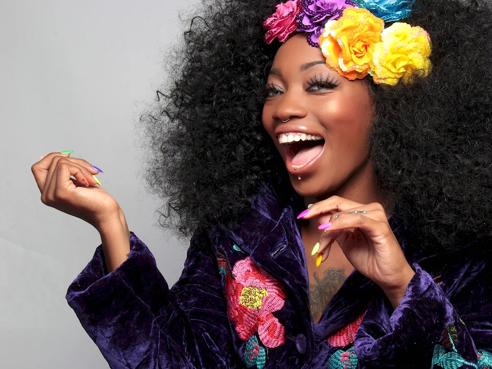 Afro American singer Lilu
