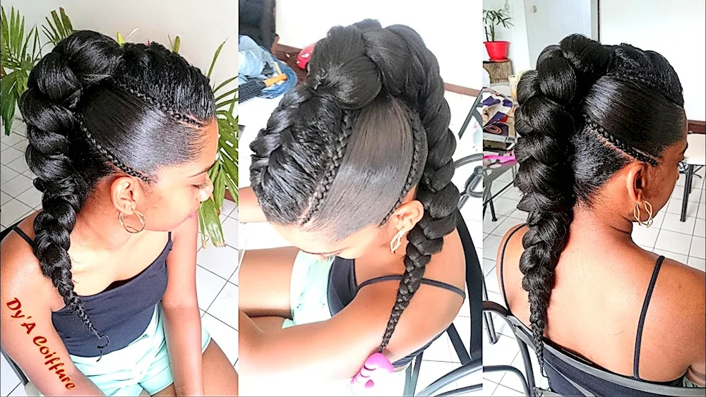 Afro-tail 5 braids