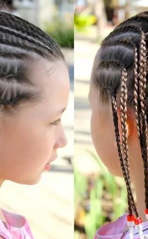 Afro braids dragon braid