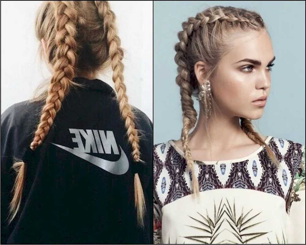 Afro plaits dragon braids
