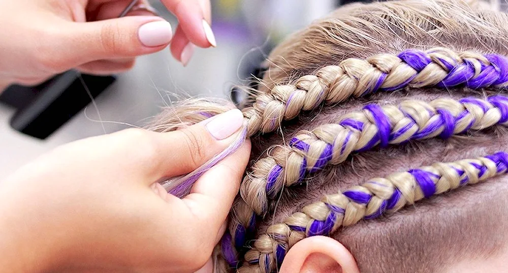 Braid braids with kanekalon