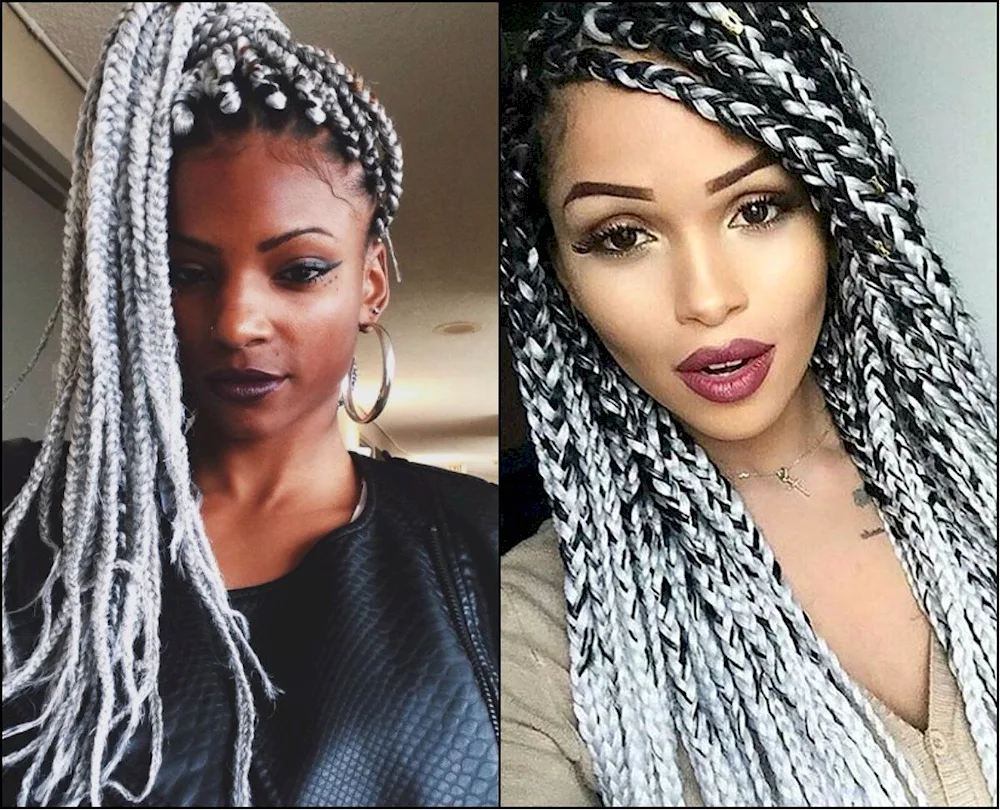 Afro braids Box Braids