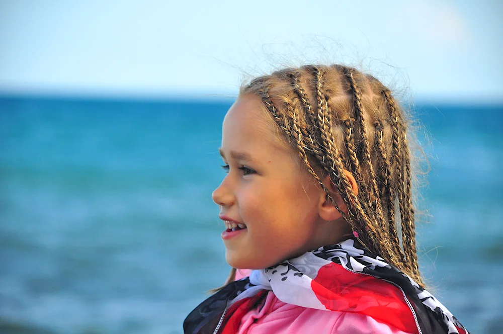 Afro plaits for kids