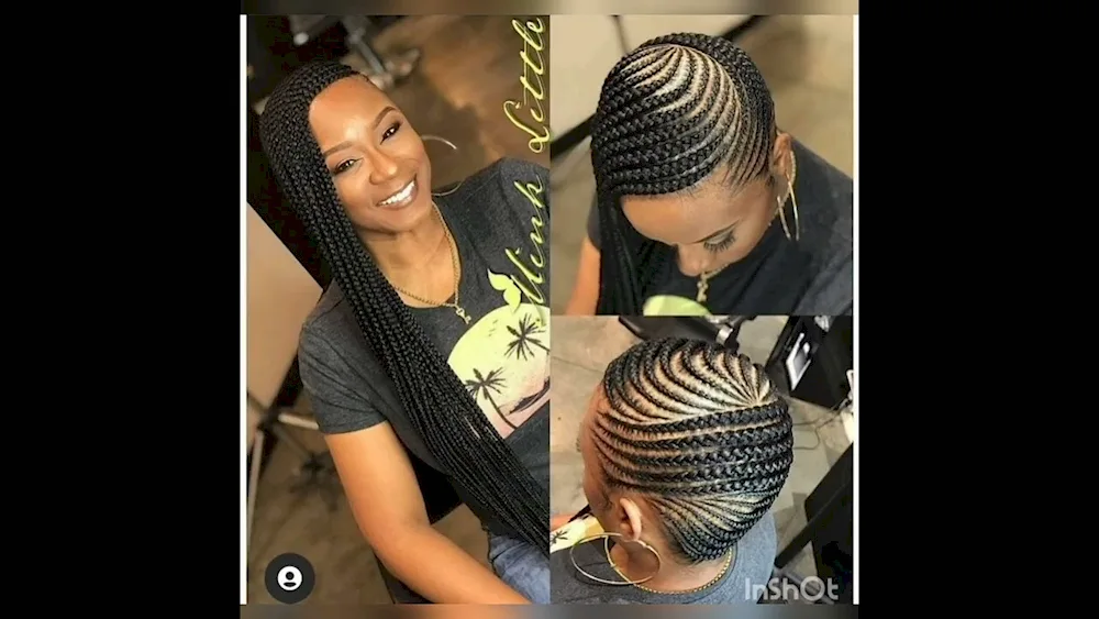 Afro braids on a bob