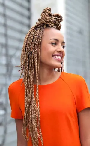 Afro braids on braids