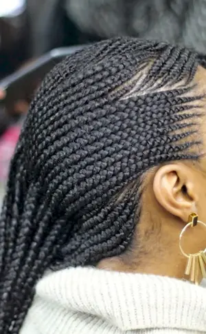Afro braids on braids