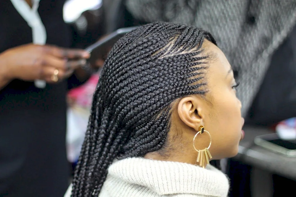 Afro braids on braids