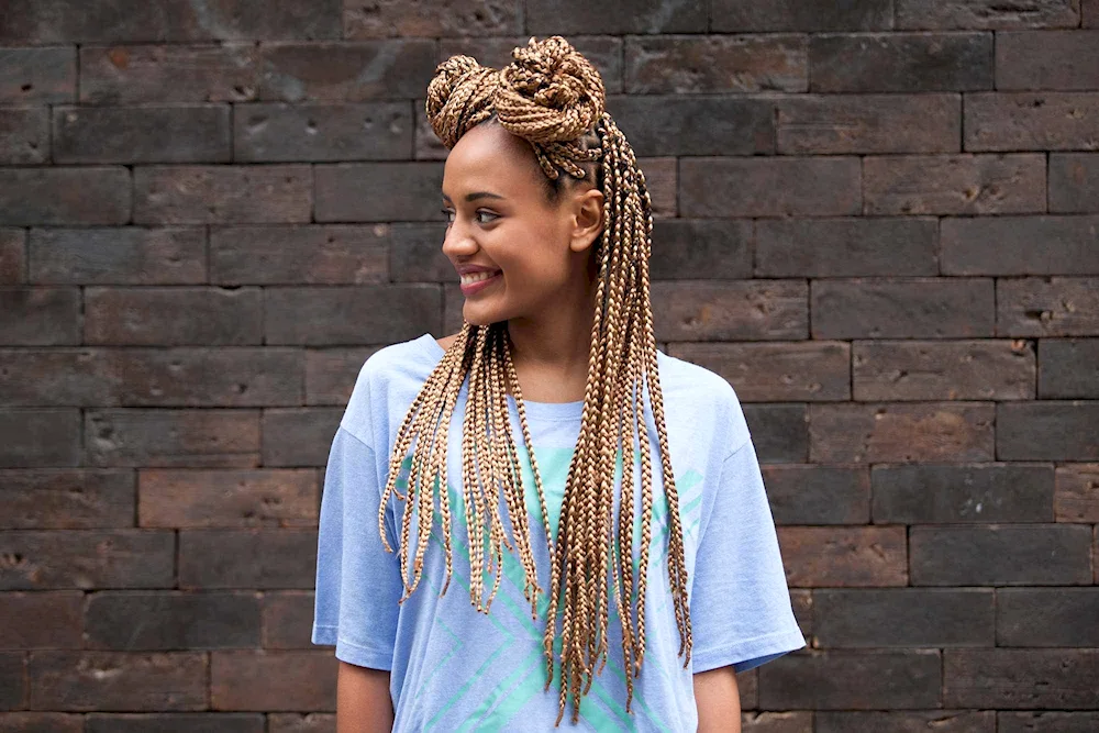 Afro braids Senegalese short