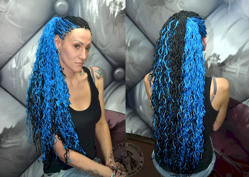 Afro braids wavy zizi braids