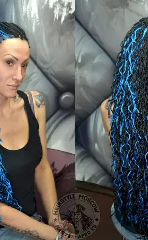 Afro plaits wavy zizi