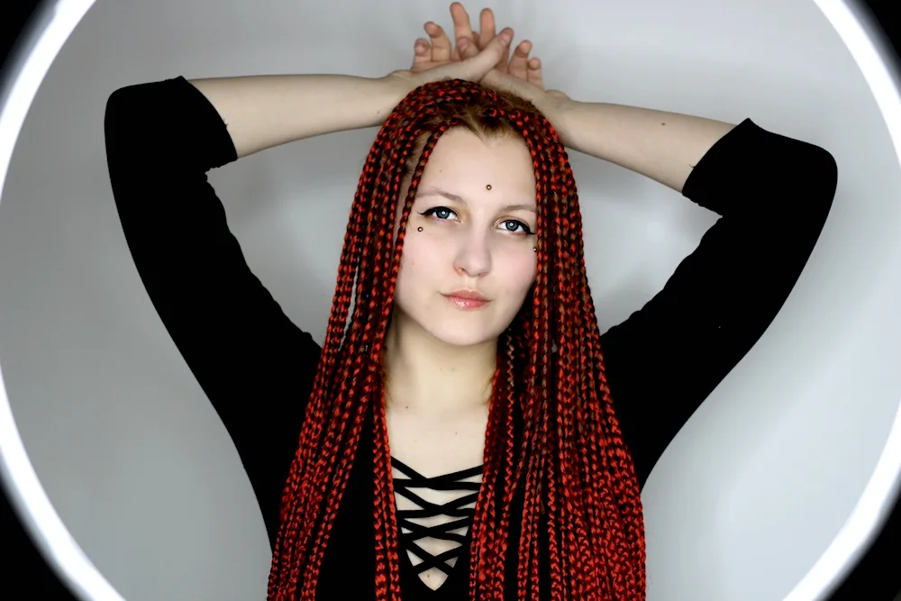 2 Afro braids