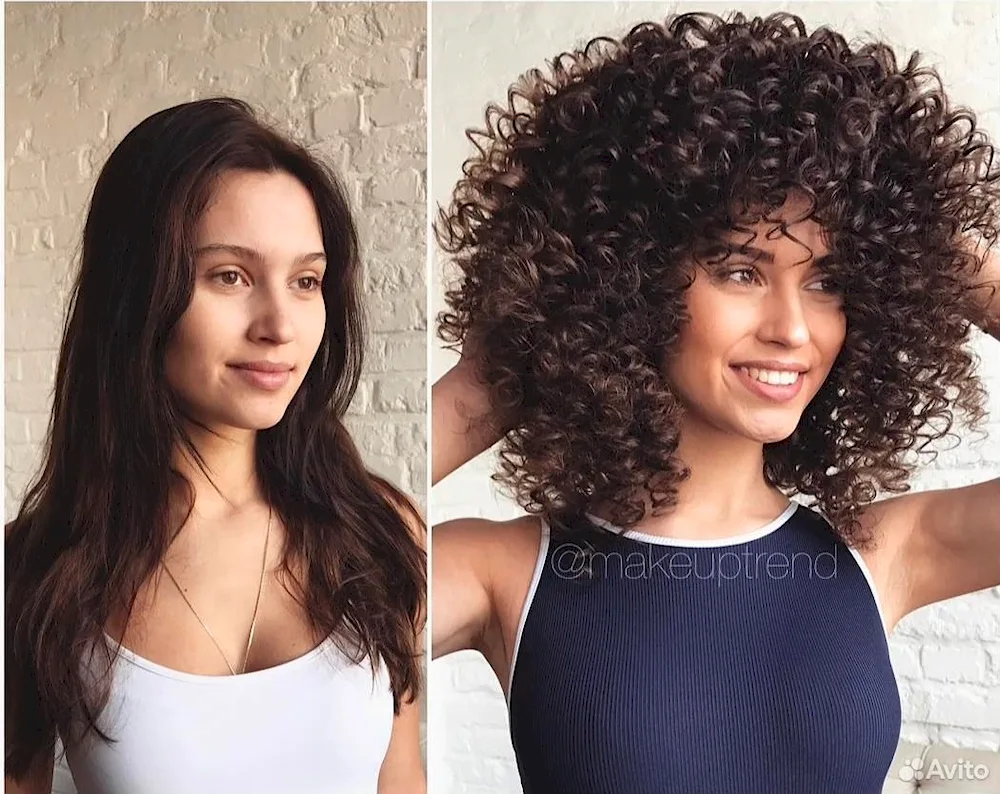 Afro curls hairstyles
