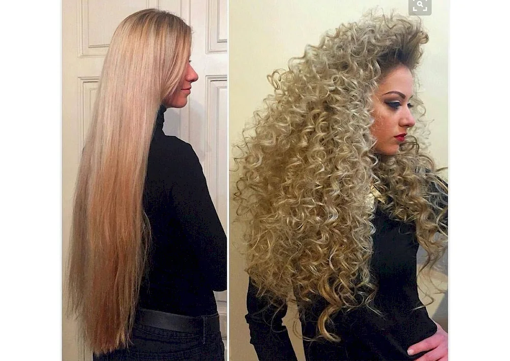 Curly hair extensions