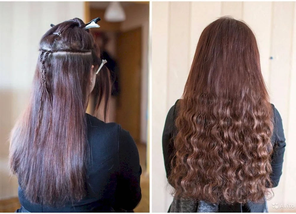 Point hair extensions with canecalon