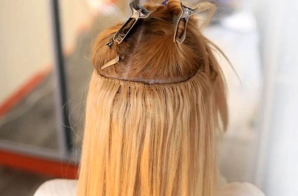 Afro point hair extensions