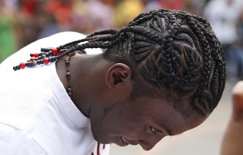 Afro hairstyles men's braids