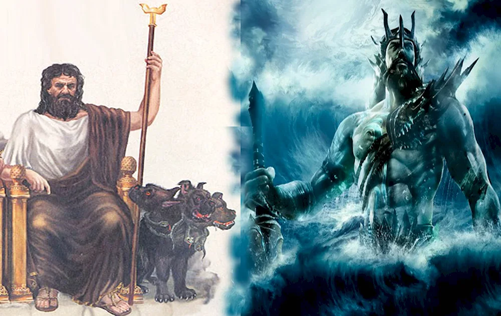 Zeus Poseidon and Hades are brothers