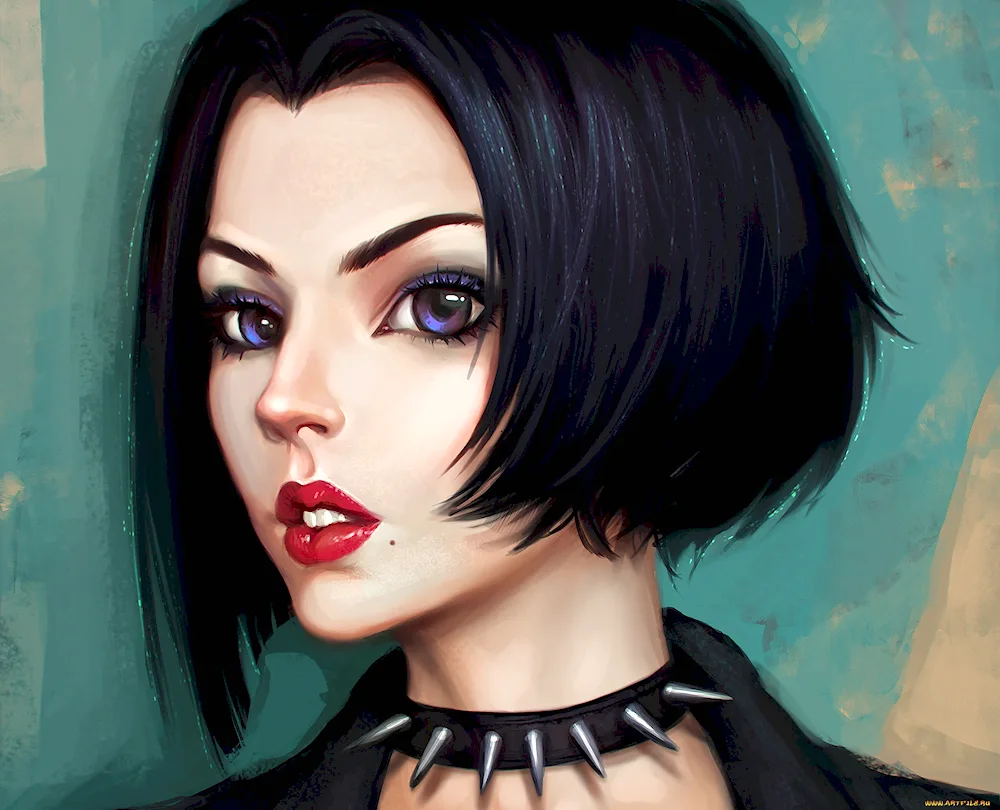 Girl with art