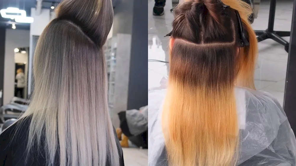 Beautiful colouring on dark hair