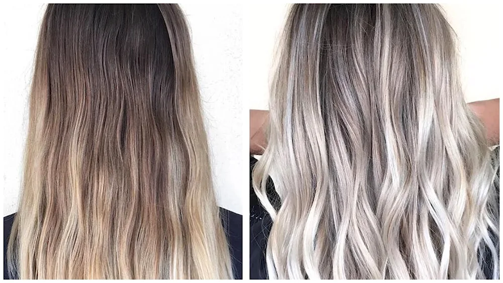 Air touch- Balayage colouring for blonde hair