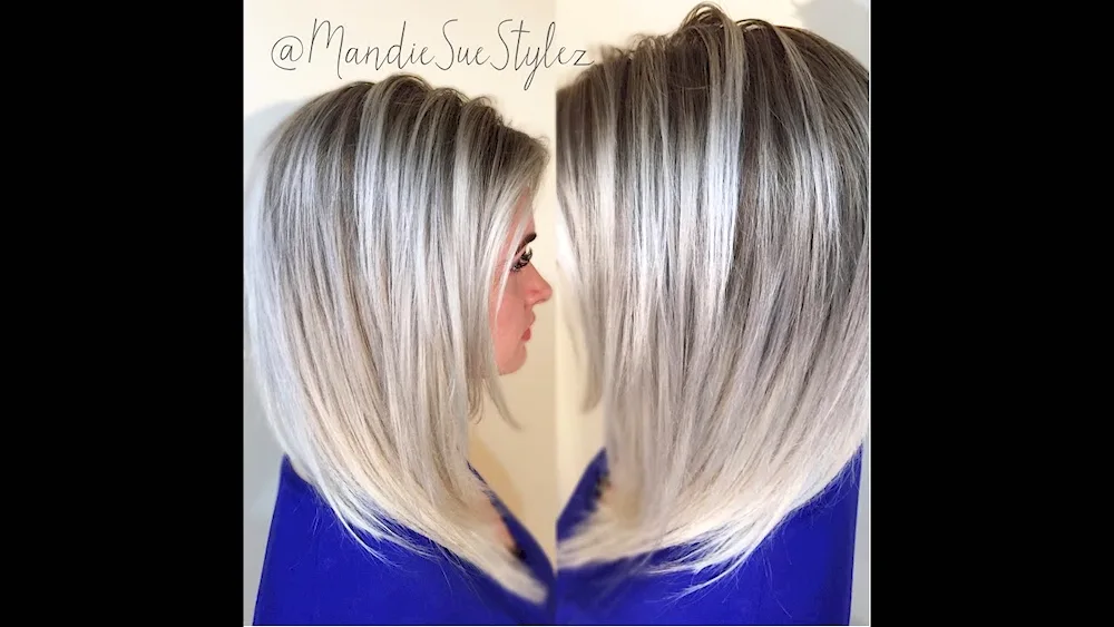 AIRTOUCH Cold blonde bob